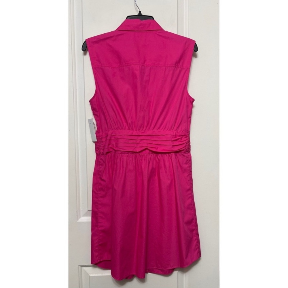 New Derek Lam 10 Crosby Cora Sleeveless Cotton Shirtdress Pink size 6 - Picture 9 of 12